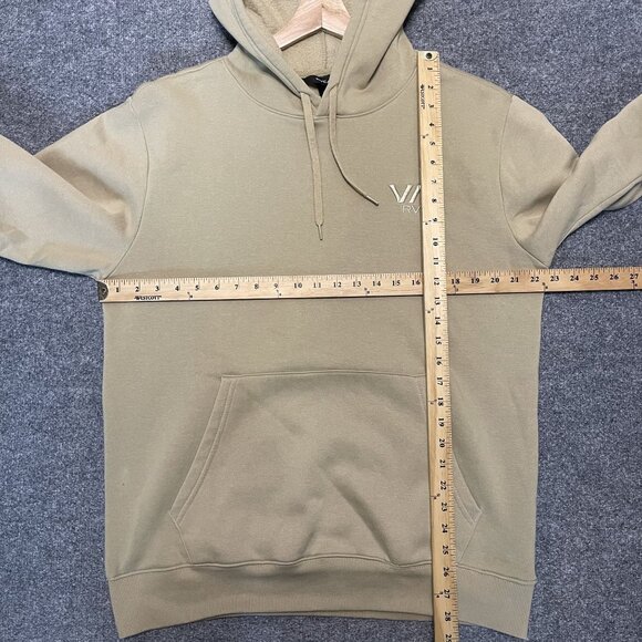 RVCA Mens Khaki Hoodie Sweatshirt Surf Skate Size M - Picture 6 of 6